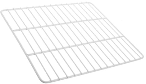 SHINEOFI Gefrierfachregal aus Eisen mit Gitterdesign für Gewerbliche Truhen | Ersatzablage 15,75x11,8 Zoll, Weißes Mesh mit Luftzirkulation, für Vitrinen und Kühlgeräte