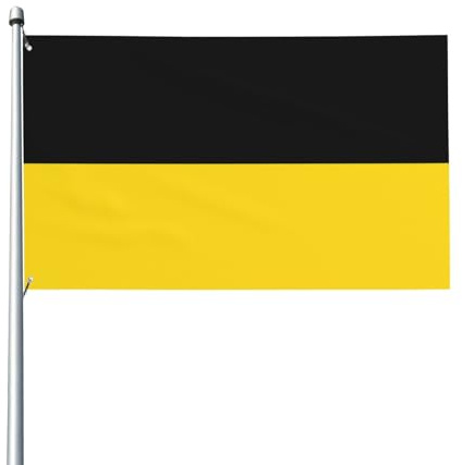 Baden-Württemberg Flagge Bedruckte einseitige Flagge - 0,9 x 1,5 m Innen-/Außenbereich dekorative Flagge (Mast nicht im Lieferumfang enthalten)