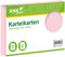 RNKVERLAG 115053 - Karteikarten liniert 7 mm, rosa, DIN A5, 1 Packung à 100 Karten