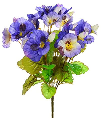 CB Imports Künstliche Stiefmütterchen Bush, Violett
