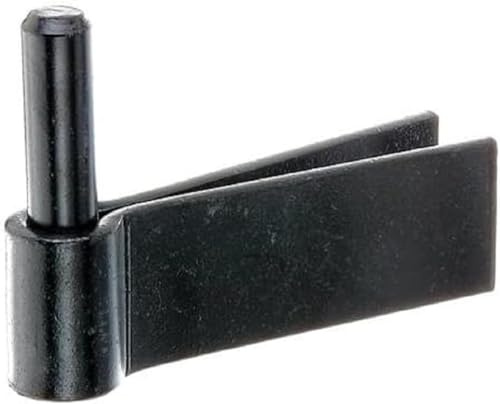 Alberts 306663 Kloben zum Einmauern | F-Mauerhaken | schwarzer Tauchlack | Dornmaß Ø16 mm | 105 x 40 mm