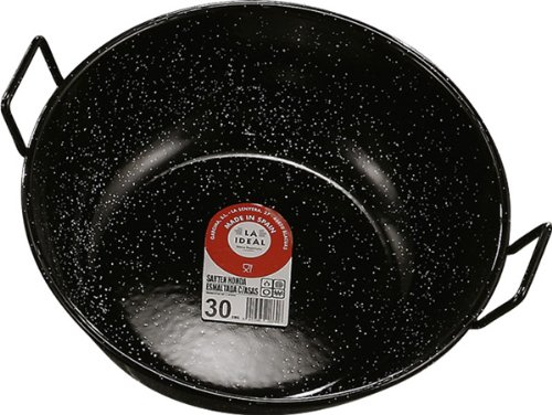 La Ideal - Sartén Honda Con Asas Esmaltada - Tamaño : 22 Cm