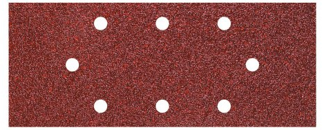 wolfcraft Schleifstreifen-Set 15-teilig 93x230mm - Schleifpapier für Schwingschleifer zum Schleifen auf Holz und Metall - hohe Standzeit - Körnung 40, 80, 120-8-Loch-System - 8409000
