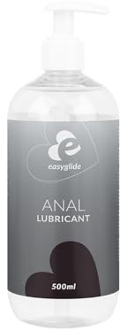 EasyGlide – Anal Gleitgel 500 ml auf Wasserbasis – farbloses, geruchs- & geschmacksneutrales Gleitmittel – vegan und für Analverkehr, Sexspielzeug & Massagen