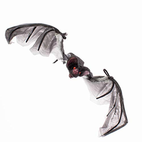 INNA-Glas Halloween Fledermaus QUECKY, riesig, schwarz, 120cm - Vampir Fledermaus/Horror Party