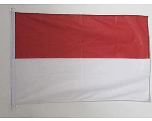 AZ FLAG - Drapeau Alsace Rot un Wiss Spécial Extérieur - 150x90 cm - Drapeau Alsacien - France En Maille Bloquée Avec Anneaux Plastiques Intégrés - 170g