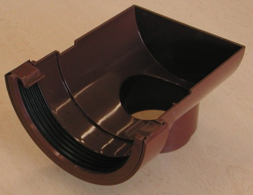Wavin OSMA Roundline Stopend Outlet 112mm Brown 0T007n