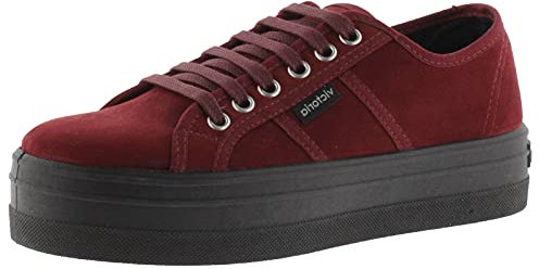 victoria Basket Barcelona Antelina Reciclada & Plataforma & Cordones Al Tono 109205 para Mujer Burdeos 40