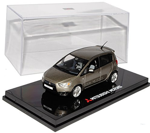 Vitesse Mitsubishi Colt Z30 Grau Beige 5 Türer Ab 2004 Ab Facelift 2008-2012 1/43 Modell Auto mit individiuellem Wunschkennzeichen