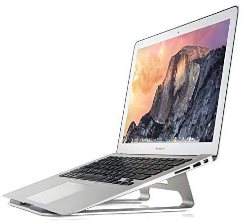 Thingy Club Simple Design Aluminum Laptop Stand for Apple MacBook Air & MacBook Pro and All other Laptops (Silver)