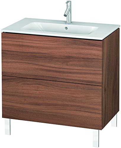 Duravit l-cube Waschtisch Waschbecken Beinen 820 x 481 Für ME Walnuss Natural