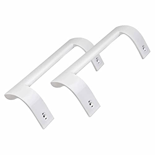 Recamania KIT Dos Tiradores Puerta frigorífico compatible con Beko, Saivod - Cod. original 4321270300, 2PT-163 - Medidas 250mm, distancia entre tornillos 215mm