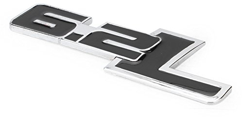 GZYF Auto Hinten 6.2L Emblem Badge Aufkleber für Ford für Raptor 6.2L, Chevrolet Camaro 6.2L, für Corvette 6.2L, Schwarz