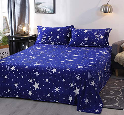 Stillshine. Kuscheldecke Flauschige Wohndecke Dünn Decke Warm & Weich Für Kinder Erwachsene, Microfaser flanelle Fleecedecke, Falten Sofadecke Tagesdecken (Meteorschauer,200X230cm)