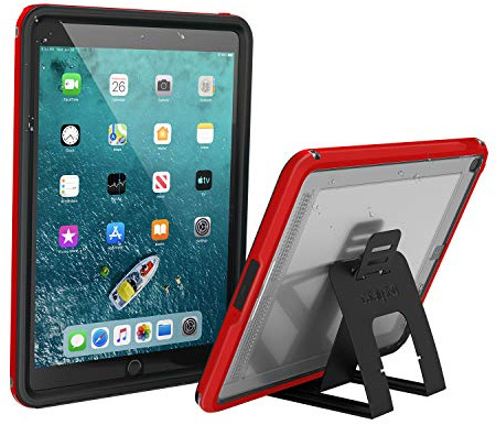 Catalyst Custodia Impermeabile iPad Air 10.5 Edition 2019 Resistente all'Acqua Fino a 2 m - Protezione Completa, Ultra Resistenza alla Caduta, Staffa Multi-Angolo Inclusa, Rosso
