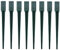Woodside Steel Fence Post Holders, 75mm/3” Square, Wooden Fencing Ground Stakes (pack of 8)