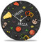 GRAVURZEILE Wanduhr aus Holz Pizza & Pasta - 100% Lautlos kein Ticken absolut geräuschlos - 30 cm Ø - Design Wanduhren für Wohnzimmer Schlafzimmer & Küche