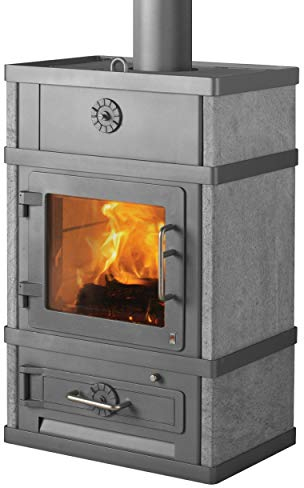 Lotus LO-479 2080 Kaminofen Grau, Rauchabgang oben/A+