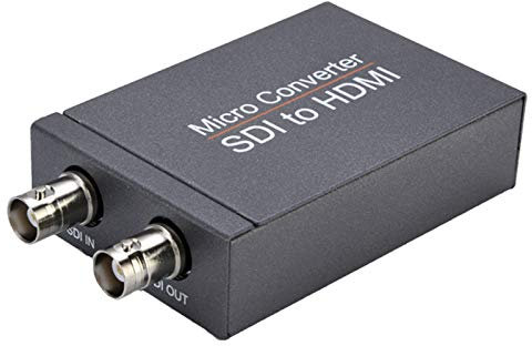 DERCLIVE Convertidor SDI a HDMI 1080P - Transmisión de Señal Rápida 3G SDI a HDMI Adaptador