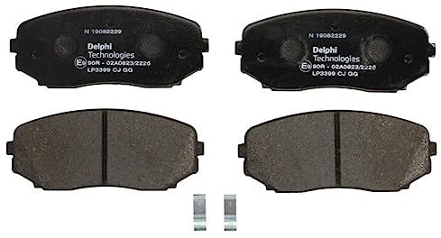 DELPHI LP3399 Bremsbelagsatz Bremsbeläge Vorne mit Zubehör Kompatibel mit MITSUBISHI OUTLANDER III GGW, GFW, ZJ