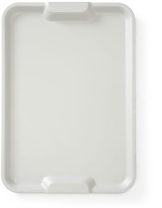 HENDI Serviertablett, Tablett, Fastfood, Euronorm, mit einer hohen Rand und komfortable Griffe, Polypropylen, 530x370mm, Grau