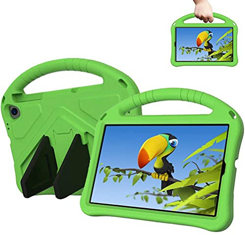 Lfdygcd Funda para Lenovo Tab E10 (TB-X104F) de 10,1 Pulgadas, Cubierta a Prueba de Golpes con Soporte de asa para E10 Verde