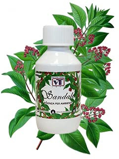 Ricarica Profumatore per Ambienti Concentrato Aromaterapia Olio Essenziale per Diffusori e Caloriferi Fragranza Sandalo 125 Ml.