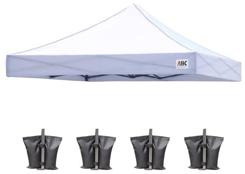 ABCCANOPY Ersatz-Baldachin für Pop-Up-Zelt (8 x 8, weiß)