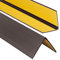 ProfiPVC Cornière PVC 50x50 mm 165cm - Baguette d’angle de protection, profilé d'angle caoutchouc autoadhésif - Protection d'angles et rebords, flexible, facile à installer, Brun Foncé