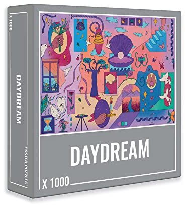 Cloudberries Daydream Puzzle, Cool 1000 Piece Jigsaw Puzzles for Adults, Featuring Surreal Modern Art in Fun Pinks and Purples, Beautiful Puzzles for Adults