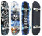 Skateboard für Anfänger, 31 Zoll, Skateboard, 7 Schichten Ahornholz, Skateboard mit ABEC-7-Kugellager für Erwachsene, komplett Skateboard vormontiert, (Blau)