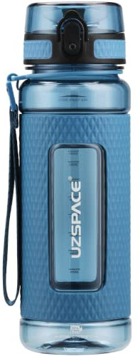 OM SUPPLIES Bouteille d'eau avec infuseur à fruits, 800 ml, Tritan sans BPA, anti-fuite (Bleu litoria)