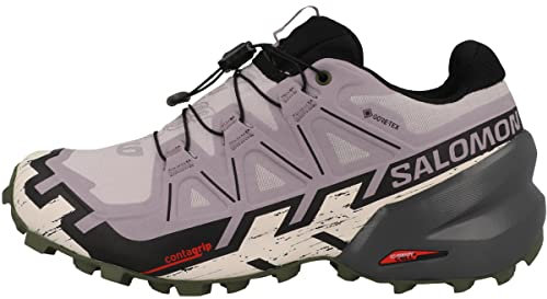 Salomon Damen Speedcross 6 Sneaker, Asche der Rosen/Schwarz/Olive Nacht, 38 EU