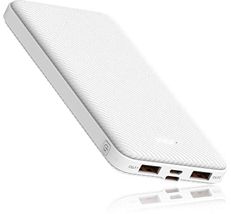 SLuB Power Bank 12000mAh, Ultra-Sottile Caricatore Portatile, 3A USB C Ricarica Rapida, LED Display, Telefoni Cellulari Batteria Esterna, Compatibile con iPhone, Samsung, Huawei, Tablet Ecc