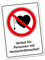 Aufkleber Verbot für Personen mit Herzschrittmacher 20x28cm Hinweisschild Sticker selbstklebend Warnzeichen Verbotszeichen kein Zutritt HSM verboten R195-01 (Groß)