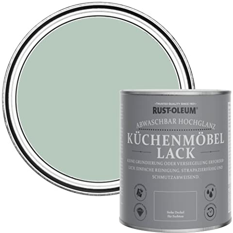 Rust-Oleum Küchenmöbellack im Hochglanz - Finish - Pastellgrün 750ml