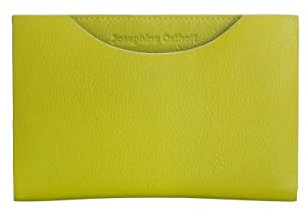 Josephine Osthoff Hamburg Flache Geldbörse echt Leder mit RFID Schutz, Farbe:Limone