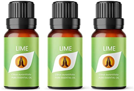 Aroma Energy | Lime Essential Oil - 30ml (3 x 10ml Bottles) - 100% Pure & Natural