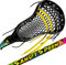 Franklin Sports Unisex – Erwachsene Mini Premium Lacrosse Stick, Schwarz/Gelb