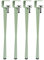 Pieds de Serrage de Table Forme de F,4pcs Pieds de Meubles en Métal Réglables,Pieds de Table À Manger en Fer,pour Console de Meubles Table Basse Bricolage,Portant 150Kg (45cm(17.7in),Green)