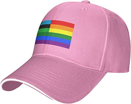 Uomo Donna Hip Hop Cappello Bandiera Arcobaleno di Zanzibar Cappellini da Baseball Traspirante Snapback Cappello Moda Trucker Cappellino per Campeggio Alpinismo Caccia