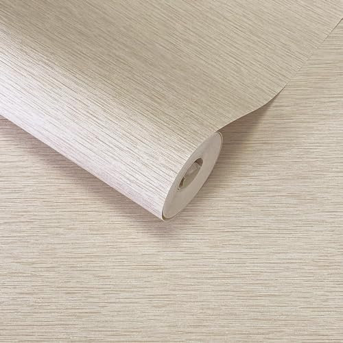 World of Wallpaper Roma Linear Texture - Heavyweight Vinyl - Modern Wallpaper for Living Room & Bedroom - Decorative Luxury - Beige