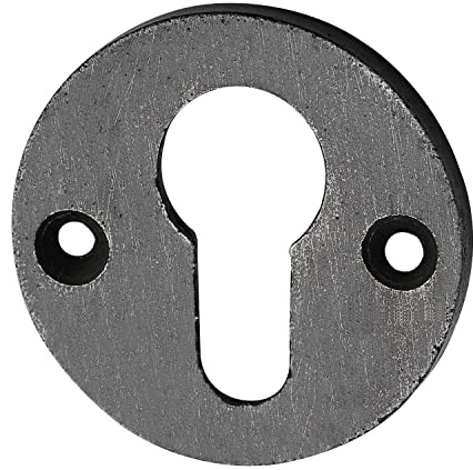 SCHÖRGHOFER Zylinderrosette PZ, ø 50 mm, Höhe 3 mm, Eisen verzinkt alt gebürstet