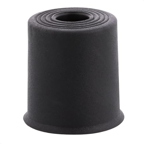 WAGNER Bodentürstopper/Wandtürstopper VULKANO MEDIUM - Durchmesser Ø 35 x 35 mm, Puffer aus hochwertigem Vollgummi, schwarz, zum Schrauben - Made in DE - 15524321