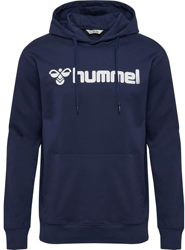 hummel Verstellbare Taille Kapuzenpullover Hmlgo Erwachsene | Bio-Baumwolle | nachhaltige Materialauswahl | Weicher Sweatstoff für maximalen Komfort | Gedrucktes Logo auf der Vorderseite
