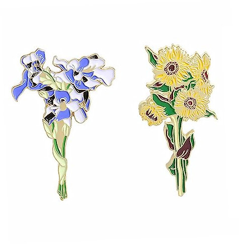 VALICLUD 2 Pièces Broche Iris Crête D'enfants à De Mode Pour Les Femmes à Pour Femme Broches De Mode Épinglette Vêtements Forme De Fleur Matériau En Manquer