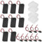 GTIWUNG 8Pcs 9V Boite de Stockage Boite de Batterie on/Off Switch avec Casquette, Lot de 8 9V connecteur de Batterie câble Support de Batterie Clip Snap sur connecteur câble Lead, I Type