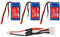 Tbest Batterie d'avion RC, Batterie D'hélicoptère RC 7,4 V 1100 MAh avec Câble de Conversion 3 en 1 pour WLtoys V913