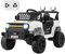 GOPLUS 12V Voiture Electrique Enfants 1-2 Places, 4x4 Electrique Enfants avec Télécommande, 3 Vitesses 2,5-4 km/h, Musique, Lumières LED, Voiture Electrique pour 3 Ans+, Charge 30KG (Blanc)