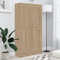 PABURNI Bücherschrank, Bücherregal, Bücherregal, Trennwand, Raumteiler, Innendekoration, elegantes und klassisches Design, Eiche Sonoma, 82,5 x 30,5 x 150 cm
